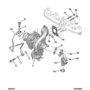 Citroen C3 Air Cross 2017-2021 Diesel Turbo Lubrication Pipe