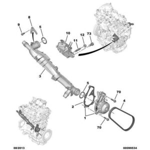 Citroen DS3 2010-2022 Petrol Engine Water Intake Tank