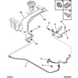 Citroen DS3 2010-2022 Diesel Injection Pipe Harness