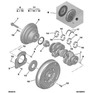 Citroen DS3 2010-2022 Petrol Crankshaft Pulley Hub
