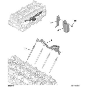 Citroen C3 Air Cross 2017-2021 Diesel Preheating Glow Plug