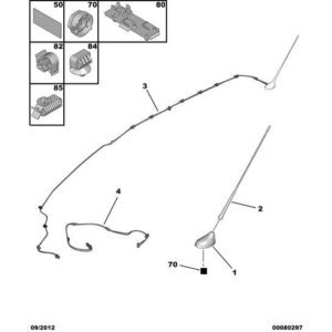 Citroen DS3 2010-2022 Petrol Aerial Cable Loom