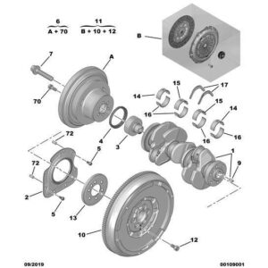 Citroen DS3 2010-2022 Petrol Crankshaft Half-Flange