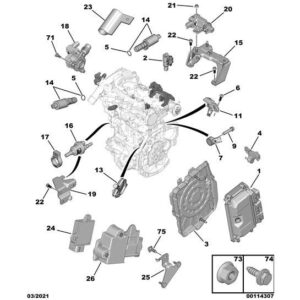 Citroen C3 Air Cross 2017-2021 Timing Control Solenoid Valve