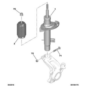 Citroen C3 2015-2021 Petrol Front Suspension Shock-Absorber