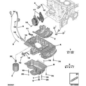 Citroen C3 Air Cross 2017-2021 Petrol Engine Oil Gauge