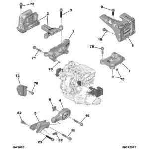 Citroen C3 Air Cross 2017-2021 Diesel Engine Mounting Bracket