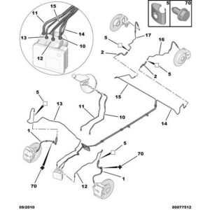 Citroen DS3 2010-2022 Rear Brake Hose