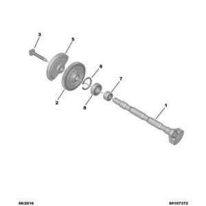 Citroen C3 Air Cross 2017-2021 Petrol Balancing Shaft Weight