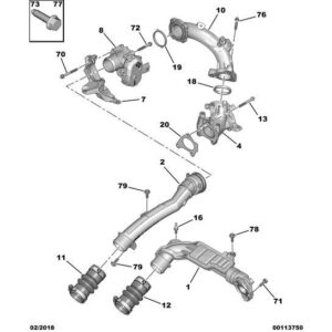 Citroen C3 Air Cross 2017-2021 Diesel Air Mixer Support