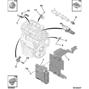 Citroen C3 Air Cross 2017-2021 Diesel Diesel Hp Sensor
