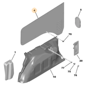 Citroen SpaceTourer 2023-Preent Rear Side Trim