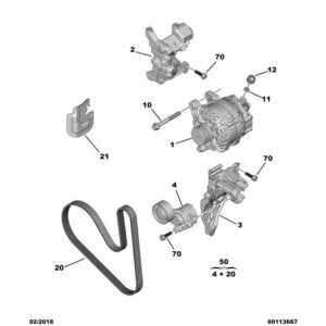 Citroen C3 Air Cross 2017-2021 Diesel Alternator Protector