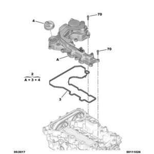 Citroen C3 Air Cross 2017-2021 Petrol Oil Separator Seal