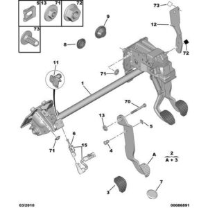 Citroen C3 Air Cross 2017-2021 Diesel Switch-Brake Light