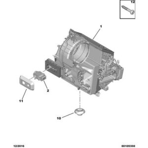 Citroen C3 Air Cross 2017-2021 Petrol Heater Housing