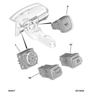 Citroen C3 Air Cross 2017-2021 Petrol Sos Switch