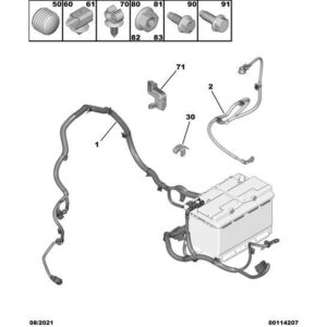 Citroen C3 Air Cross 2017-2021 Petrol Battery Positive Cable