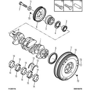 Citroen DS3 2010-2022 Petrol Crankshaft Seal