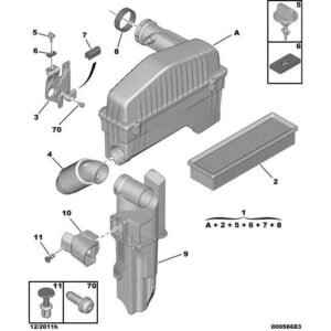 Citroen C2 2003-2007 Petrol Air Filter