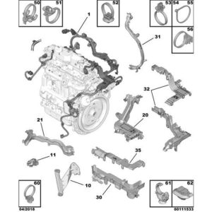 Citroen C3 Air Cross 2017-2021 Diesel Engine Electric Harness