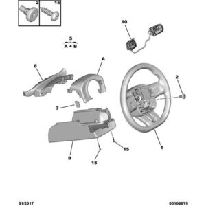 Citroen C3 2015-2021 Petrol Steering Column Jacket