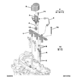 Citroen C3 Air Cross 2017-2021 Petrol Petrol Injector