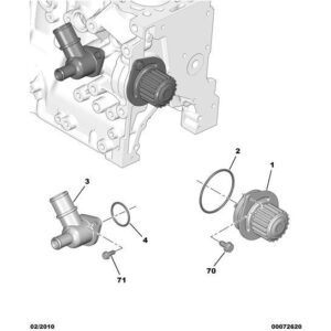 Citroen C2 2003-2007 Petrol Water Pump