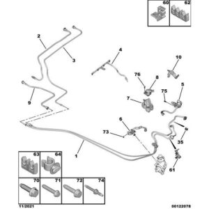 Citroen C3 Air Cross 2017-2021 Diesel Dual Fuel Line
