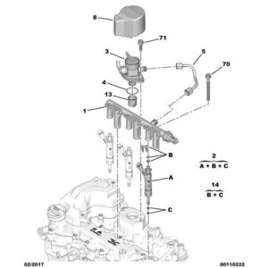 Citroen C3 2015-2021 Petrol Injector