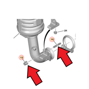 Citroen DS3 2010-2022 Exhaust Stud & Nut