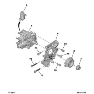 Citroen C3 Air Cross 2017-2021 Diesel Injection Pump Pinion