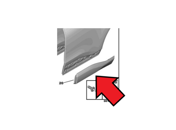 Citroen C4e 2021-Present Passenger Rear Door Trim