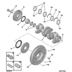 Citroen DS3 2010-2022 Petrol Crankshaft Pulley Screw