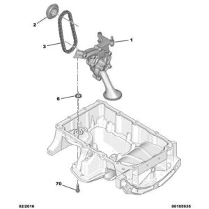 Citroen C1 2012-2014 Petrol Engine Oil Pump