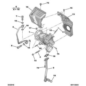Citroen C3 Air Cross 2017-2021 Petrol Lubrication Pipe O-Ring