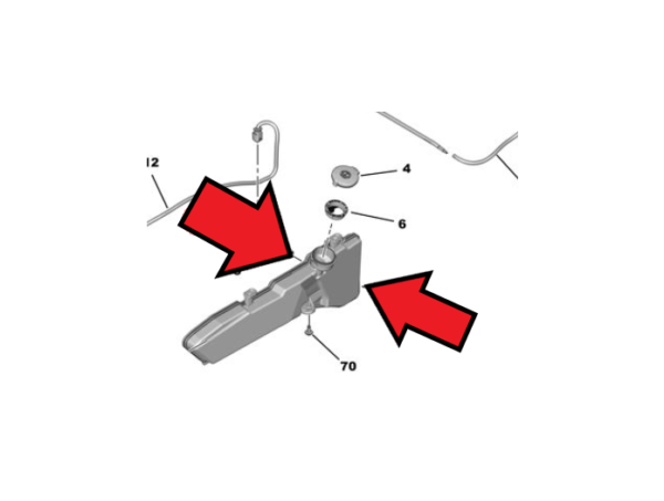 Citroen C4 2010-2020 Screen Wash Tank