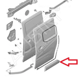 Citroen Berlingo Exterior Passenger Door Trim