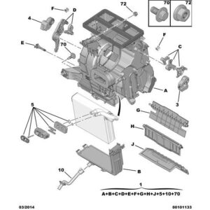 Citroen C1 2012-2014 Petrol Refrigerator Pressure Relief Valve