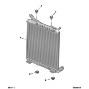 Citroen C1 2012-2014 Petrol Engine Radiator New