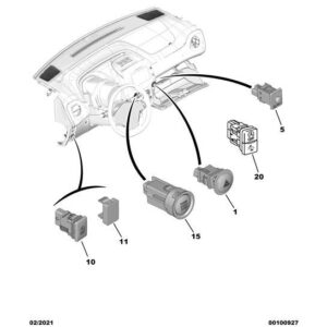 Citroen C1 2012-2014 Petrol Dashboard Closer