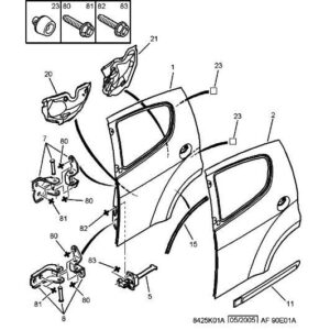 Citroen C1 2005-2009 Diesel Door Stop