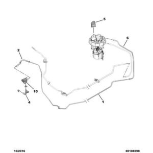Citroen C1 2014-2022 Petrol Tank Venting Pipe