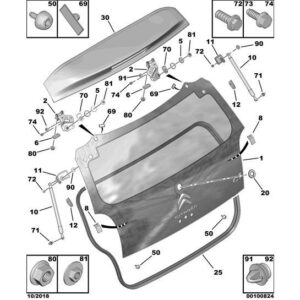 Citroen C1 2012-2014 Petrol Wiper Support