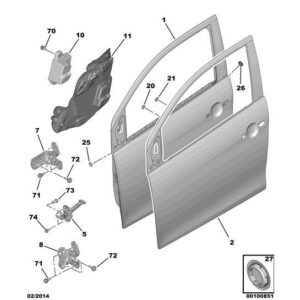 Citroen C1 2012-2014 Petrol Door Stop