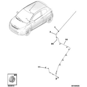 Citroen C1 2012-2014 Petrol Aerial Base