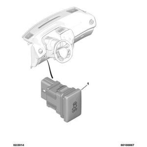 Citroen C1 2012-2014 Petrol Esp Switch