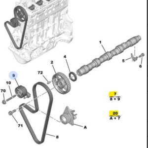 Citroen C3 1.4 TU3AE5 Cambelt and Water Pump Kit 
