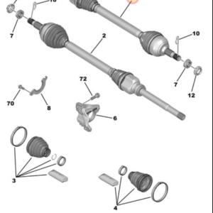 Citroen Dispatch Left Hand Drive Shaft 