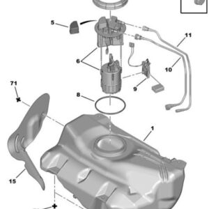 Citroen C1 2005-2009 Petrol Recirculation Union